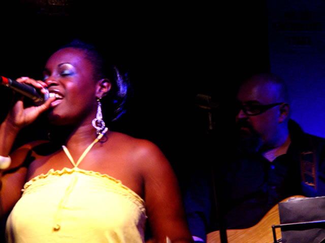 On the mic, Jazz Café, London, 2005