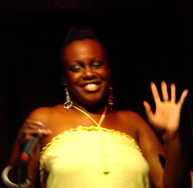A wave to the crowd, Jazz Café, London, 2005