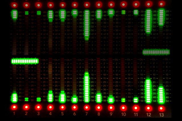 VU meter, from the "colours" wall
