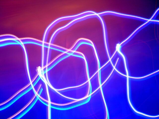 Neon lights, from the "colours" wall