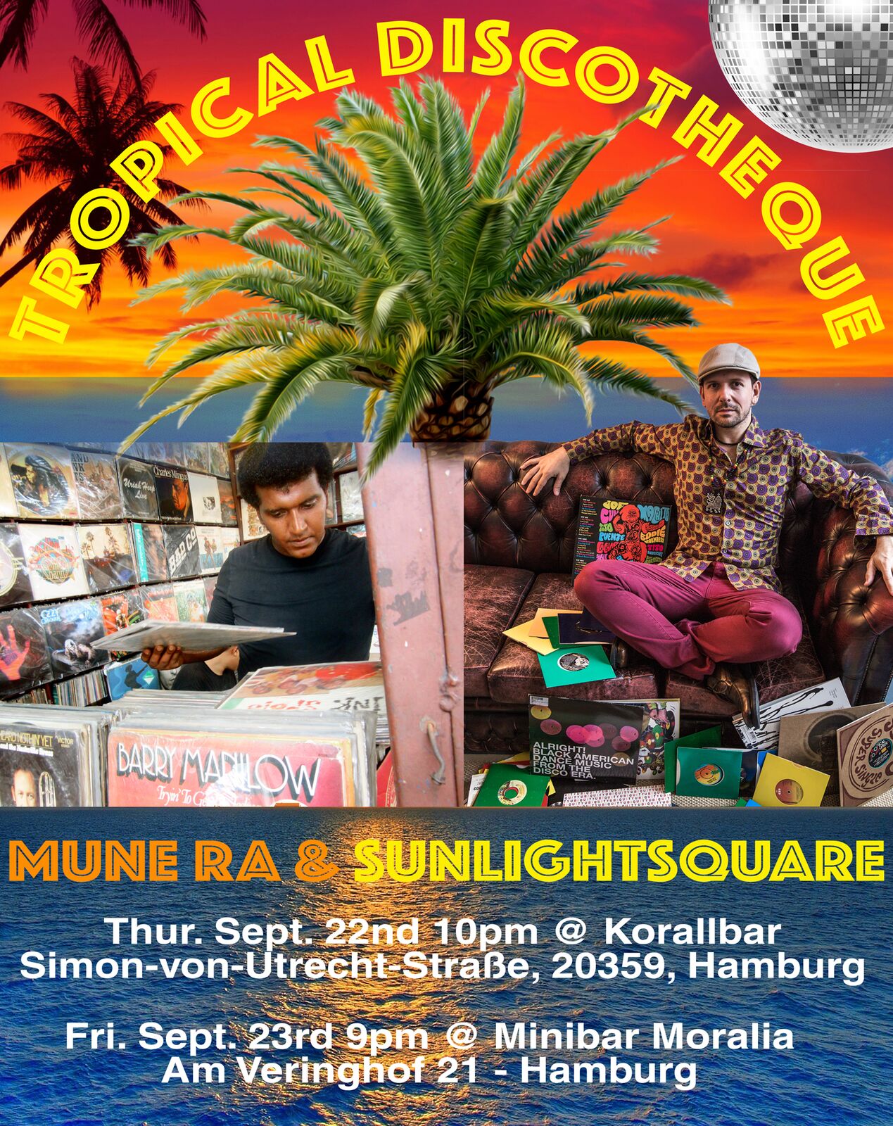 Tropical Discotheque with Mune_Ra, Korallbar and Minibar Moralia, Hamburg, 2016