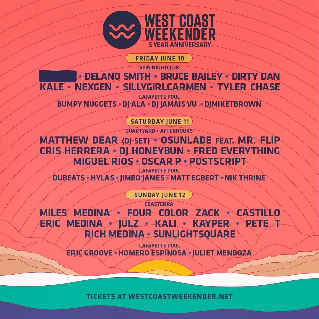 West Coast Weekender 5 Year Anniversary, San Diego, 2022