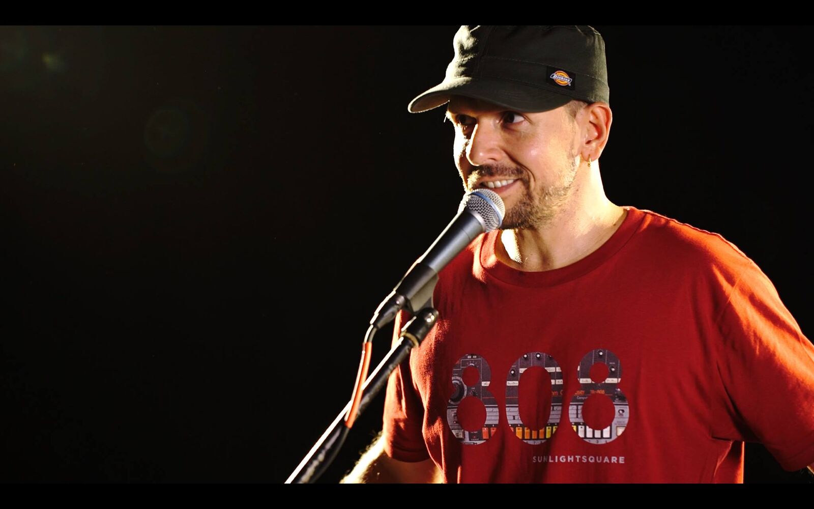 Claudio at the mic