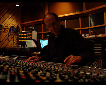 At the console, Urban Sessions recordings, New York
